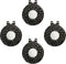 Magnetic Golf Hat Clips 4, 6, or 8 PCS Ball Marker Holders for Caps, Hats, Gloves, Bags, Visor, Belt (Black, Bronze)