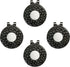 Magnetic Golf Hat Clips 4, 6, or 8 PCS Ball Marker Holders for Caps, Hats, Gloves, Bags, Visor, Belt (Black, Bronze)