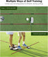 Rhino Valley Golf Alignment Sticks - Collapsible Practice Rods for Aiming, Putting, and Full Swing Training