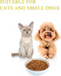 5.3 in Ceramic Cat Dishes - Shallow Small Pet Bowls for Food and Water, 3 Pack Ceramic Cat Bowls, Blue