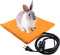 Rabbit Heated Pad with Cozy Fleece Cover for Bunny, Guinea Pigs Heater Heating Plate