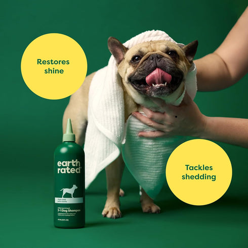 Earth Rated 3-in-1 Coat-Specific Dog & Puppy Shampoo, Conditioner & Deodorizer, 16 oz, White Tea & Basil Scent
