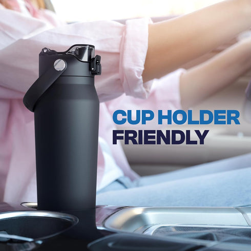 32oz 24-Hours Frost Buddy Insulated Water Bottle with Straw & Chug Lid | Leak-Proof Stainless Steel | Cold |
