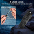 Folding Tactical Pocket Knife, 2.6in Blade, Survival EDC Knife with Clip, Button Lock & Glass Breaker