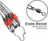 Saltwater Fishing Wire Leader with Swivels Snaps Stainless Steel Fishing Rigs for Lures Bait Hooks