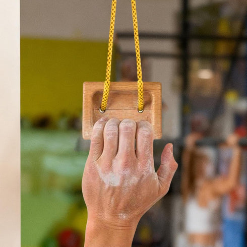 Generic 1 Hangboard Rock Climbing - Pair Wooden Fingerboard Pull Up Board, Grip Strength Trainer for Climbers, Indoor