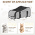 9 Lbs X-ZONE PET Dog Car Seat Pets Center Console Portable Booster Seats with Washable Cushion Safety Belt for Small