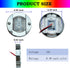 4Pcs 3 12V Marine Boat Interior Lights RGBW, Round Waterproof Boat Deck Courtesy Light, Stern Transom Anchor Navigation