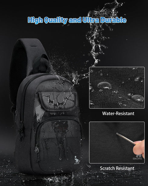 Backpack Backpack Daypack OIWAS Sling Bag Crossbody for Men, One Strap Hiking Chest Bag for Women