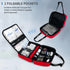 MELINON Portable First Aid Bag, Empty Emergency Trauma Kit with Reflective Strips, Multi-Compartment Medical Organizer