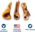 6 Inch 5 Count (Pack 1) 100% Packed, Best Bully Sticks Cheeky Beef Treats - of - Single Ingredient, Grass-Fed, USA