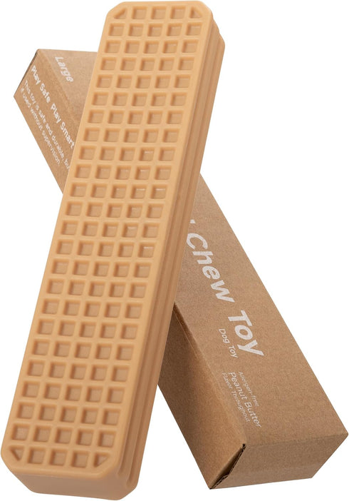 Durable Chew Toy for Large Dogs - Peanut Butter Flavor Dental Chew