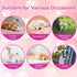 GEHUIZER 90 Count 10-16.5 Disposable Dog Diapers Female, Super Absorbent Pink Puppy Doggie Diapers for Small Female
