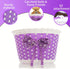 Girl’s Bicycle Decorations Set, Fun Decor with Beads, Rear View Mirror, Water Bottle, Handlebar Streamers & Basket