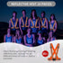 Reflective Running Vest with Safety Straps, High Visibility Reflector