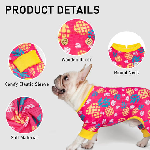 KYEESE Lightweight Dog Pajamas for Summer - Medium Pet Onesie Mesh Pjs, Fast-Drying Breathable Costume, XX-Large