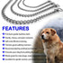 Dog Chain Collars 304 Stainless Steel, Anti Winding Chew Proof Necklace for Small to Large Dogs Training