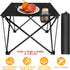 iMounTEK Folding Camping Table with Storage Bag Portable Picnic Table Lightweight Travel Desk with Cup Holder Carrying