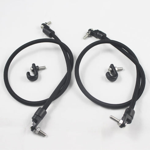 Kayak Bungee Paddle Holder Kit - Keepers for Kayak & Canoe (Pack of 2) with Screws
