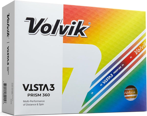 Volvik Vista3 Prism 360 Golf Balls (One Dozen)