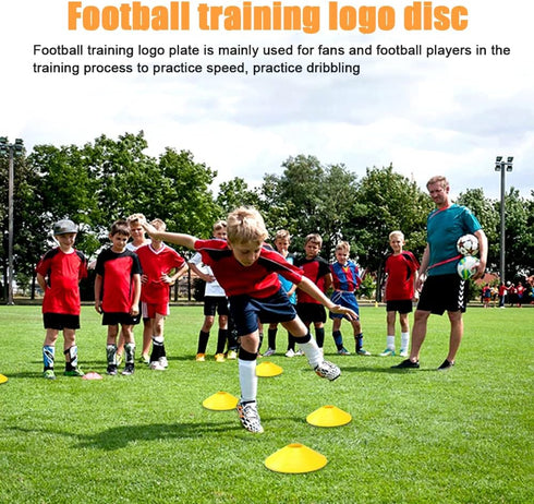 YCRRVAE Set, 1 4 Piles,12 Cones,1 Football Training Equipment | Speed Agility Training Including Agility Ladder, Steel