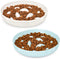 2PCS Cat Slow Feeder Bowl with Fish Pool Design, Interactive Puzzle Dish for Healthy Eating, Non-Slip Cat Bowl