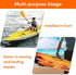 Kayak Handles Orange, Carry Handles with Screws, Canoe Handle with Bungee Cord, 2-Hole Kayak Handle for Outdoor