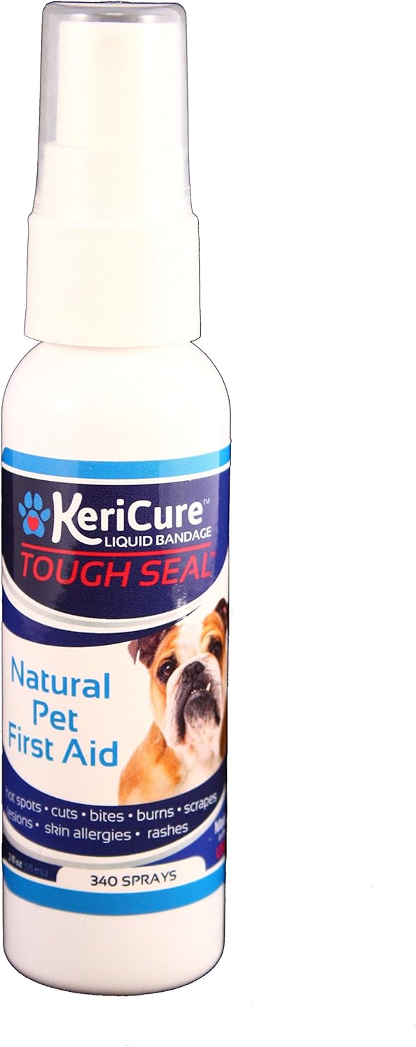Pet Liquid Bandage Spray for Dogs & Cats - Tough Seal - 2oz Calming Wound Care Protection, Protects Cuts and Scratches