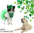 Vehomy Pet Dog Saint Patrick's Day Costume, Green Dog Top Hat, Shamrock Bandana, and Tutu Skirt for Girls
