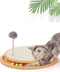 LMUGOOS Cat Scratcher, Cat Natural Sisal Scratching Pad, Kitten Interactive Toy with