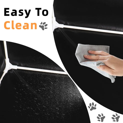 Dmnnlp 35"x29"x17.3" Dog Pee Pad Holder with High Walls - No-Splash Indoor Potty Tray, Foldable Dog Litter Box