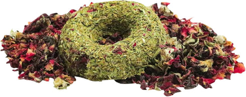 Grandpa's Best Whisker Nibblers Pumpkin Rose Petal Treats for Small Animals, Rabbits, and Guinea Pigs