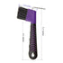 Horse Hoof Pick Brush with Soft Touch Handle, Purple