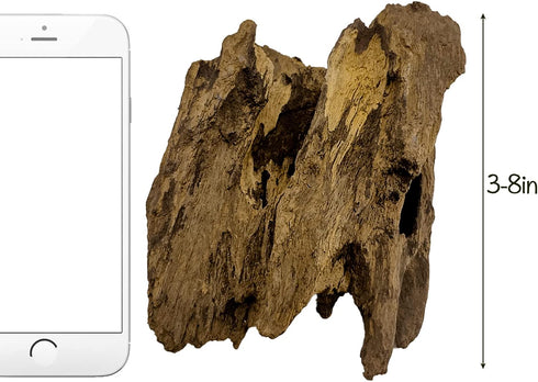 Hamiledyi Natural Driftwood for Aquarium Decor, Sinkable Reptile Wood Branches for Fish Tank Habitat