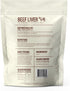 360 Pet Nutrition Freeze-Dried Raw Beef Liver Treats, High Protein Grain-Free Dog or Cat Snacks, 4 oz