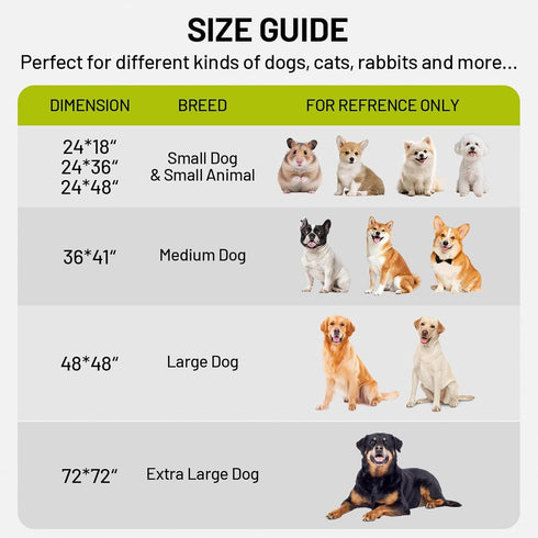 Dogs,2 Pack 24" 18", Washable Pee Pads for Super Absorbent Reusable Puppy Training Pads Leak-Proof & Non-Slip,for Potty