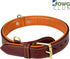 Genuine Leather Dog Collar - Full Grain, Heavy Duty, Comfortable, Padded for Pups, Small, Medium, Large & XL Breeds