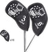 mytag Golf Skull Skeleton Head Cover - Black Leather Headcovers Set for Driver, Fairway Wood, Hybrid, Putter