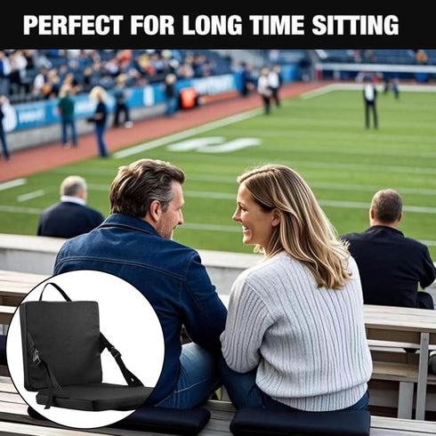 QIYUNI The Folding Outdoor seat of Portable Stadium seat with backrest and Cushion is an Ideal Choice for Sports Events
