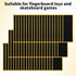 Sinbana 60pcs 11x3.8cm/4.33x1.5in Fingerboard Grip Tapes, Strong Adhesive Anti Slip Stickers PET Backing Foam Tape
