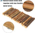Hamiledyi Hamster Bridge, Rat Ladder Wooden Bridge Toy for Small Animals, Natural Hideout (Pack of 2)