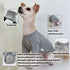 Large Gray Dog Shirt for Small Dogs - Soft Breathable Cotton T-Shirts Pet Clothes