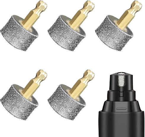 5Pcs Dog Nail Grinder Diamond Tip Replacement Heads, Replaceable Paws Grooming Accessories