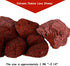 Tfwadmx Aquarium Red Lava Rock, 10 Pack Volcanic Pumice Stones for Betta Tank Fish and Shrimp