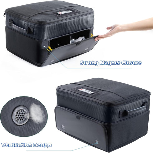 Upgraded Golf Trunk Organizer with Separate Compartment for 2 Pair Shoes, Golf Car Locker