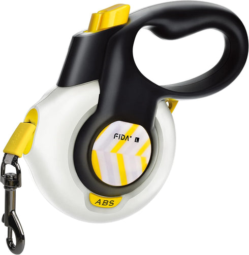 FIDA AutoBrake Retractable Dog Leash: 16 ft Heavy Duty No Pull Leash for Large Breeds, Tangle Free, Soft Grip