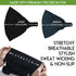 Navy Japanese Bandana Headbands for Men and Women - CHARM - Comfortable Head Bands with Elastic Secure Snug Fit Ideal