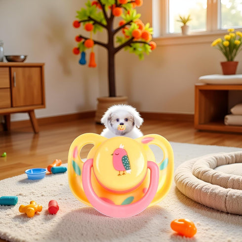 SelHeng Pet Silicone Calming Pacifier, Dog Pacifiers for Small Dogs, Kitten Pacifiers, Puppy Teething Toys and Cat Chew