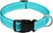Dog Collar with Buckle, Breathable Nylon Reflective Adjustable Collars for Small, Medium, Large Dogs (Sky Blue/Large)
