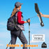 Travel Folding Trekking Hiking Pole with Carrying Case, Adjustable Walking Stick for Women and Men